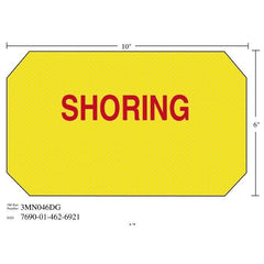 3M 3M 7010388684 Diamond Grade Shoring Sign 10x6 in