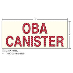 3M 3M 7010343539 Photoluminescent Shipboard Sign Oba Canister