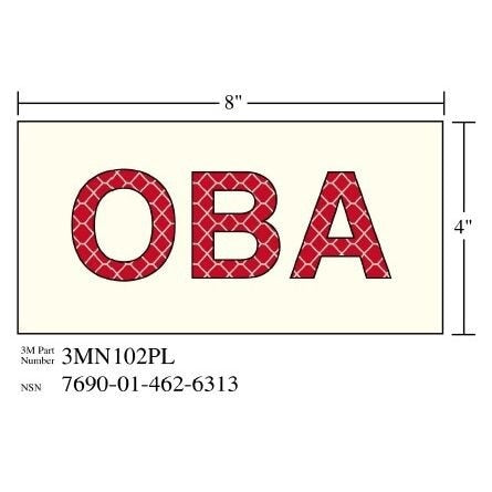 3M 3M 7010388689 Photoluminescent Film Shipboard Sign