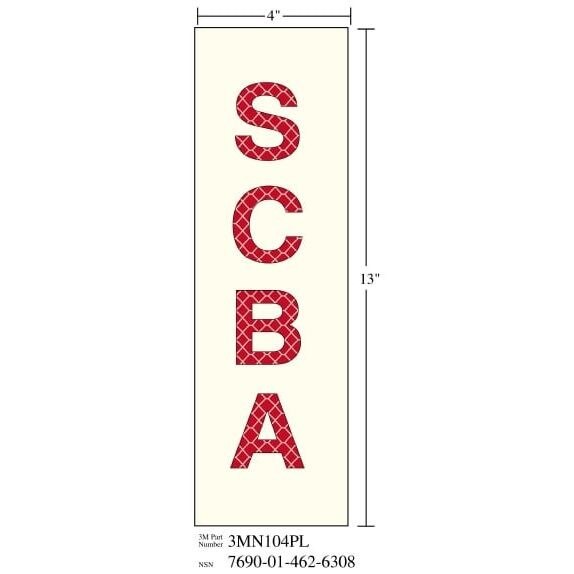 3M 3M 7010290334 Photoluminescent Shipboard Scba Sign