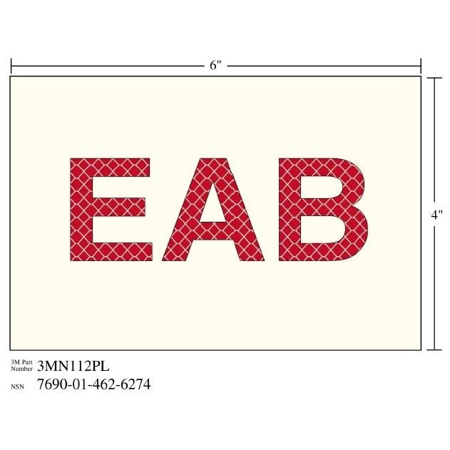3M 3M 7010389815 Photoluminescent Film Shipboard Sign