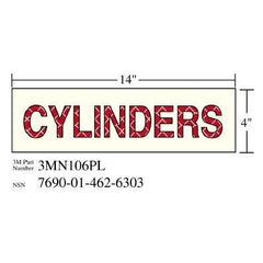 3M 3M 7010343540 Photoluminescent Shipboard Sign 14x4 in