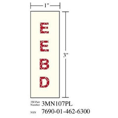 3M 3M 7010317780 Photoluminescent Shipboard Sign 2x6 in