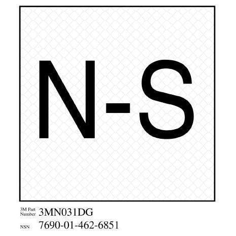 3M 3M 7010293248 Damage Control Sign Norm Shut 4x4
