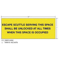 3M 3M 7010343552 Diamond Grade Safety Sign 10x3 in