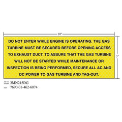 3M 3M 7010389832 Diamond Grade Safety Sign 10x3 in