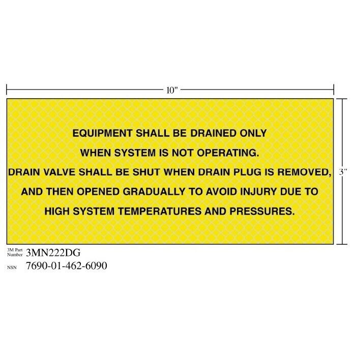 3M 3M 7010389835 Diamond Grade Safety Sign 10x3 in