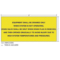 3M 3M 7010389835 Diamond Grade Safety Sign 10x3 in