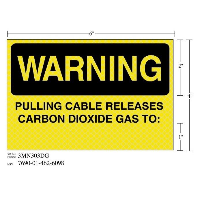 3M 3M 7010317787 Diamond Grade Fire Fighting Sign 6x4