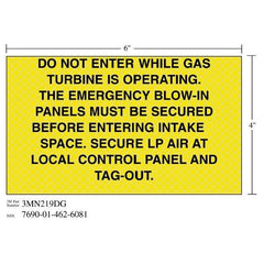 3M 3M 7010389834 Diamond Grade Safety Sign 6x4 Inches
