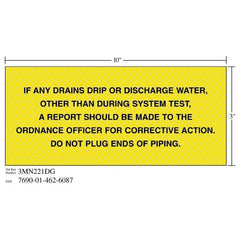 3M 3M 7010302554 Diamond Grade Safety Sign Strip 10x3 in