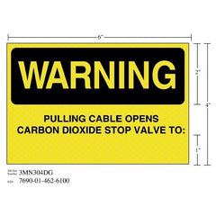 3M 3M 7010389837 Diamond Grade Warning Valve Sign 6x4