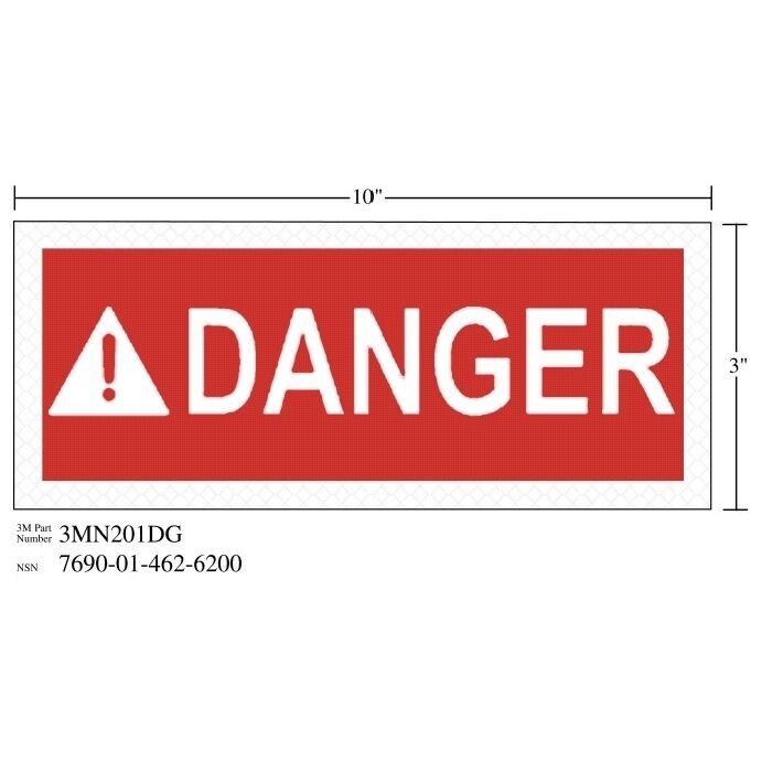 3M 3M 7010343548 Diamond Grade Safety Sign 10x3 in