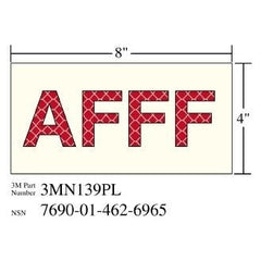 3M 3M 7010389824 Photoluminescent Shipboard Sign 8x4 in Afff