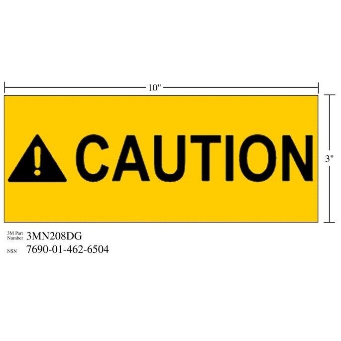3M 3M 7010389829 Diamond Grade Safety Sign Caution