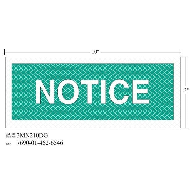 3M 3M 7010389830 Diamond Grade Safety Sign Notice