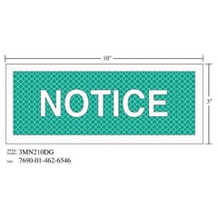 3M 3M 7010389830 Diamond Grade Safety Sign Notice