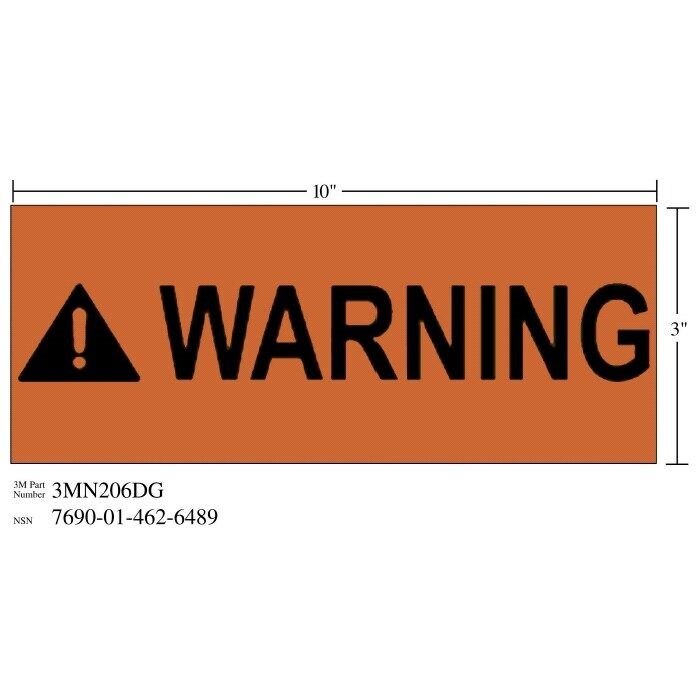 3M 3M 7010389828 Diamond Grade Safety Sign 10x3 in