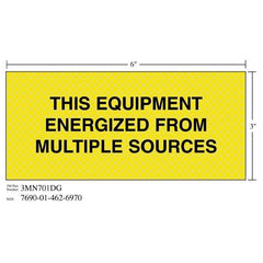 3M 3M 7010389845 Diamond Grade Sign Label 7x3 Inches