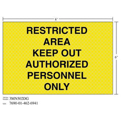 3M 3M 7010343559 Retroreflective Weapon Sign 8x6 in