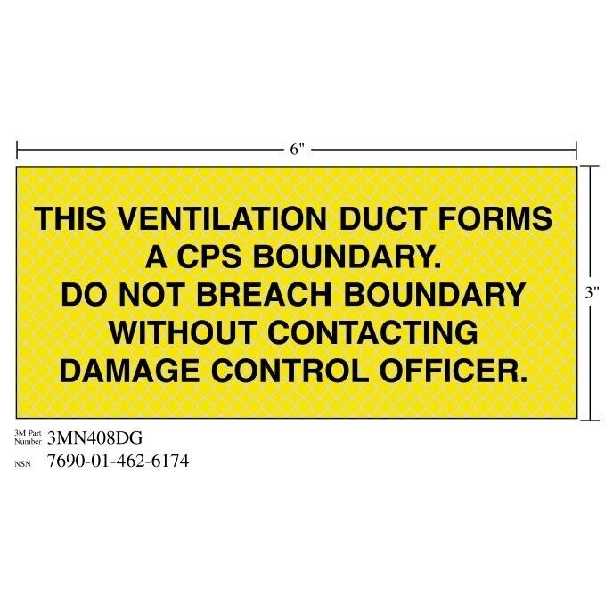 3M 3M 7010389842 Diamond Grade Ventilation Sign 7x3 in