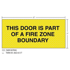 3M 3M 7010389838 Diamond Grade Fire Fighting Sign 7x3 in