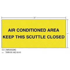 3M 3M 7010389839 Diamond Grade Ventilation Sign 10x3 in
