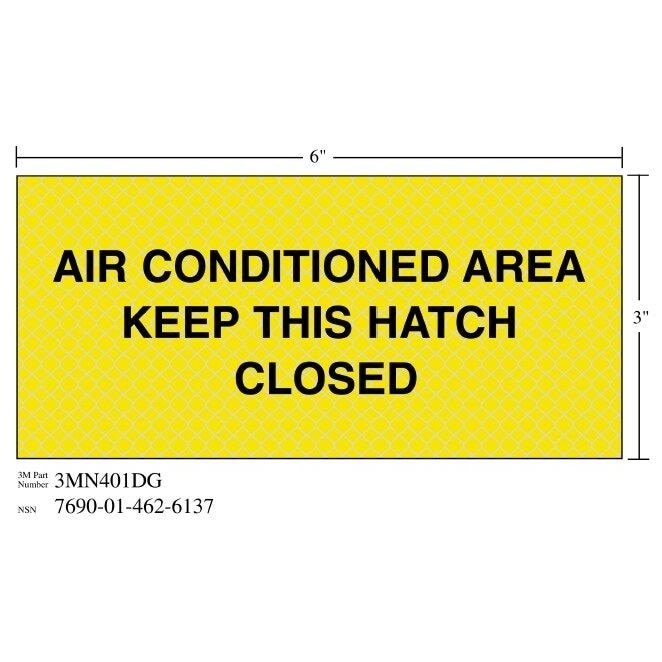 3M 3M 7010343556 Diamond Grade Ventilation Sign 7x3 in