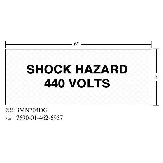 3M 3M 7010317790 Reflective Electrical Safety Sign Label