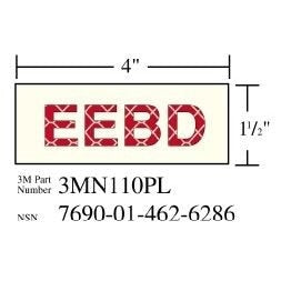 3M 3M 7010343563 Photoluminescent Shipboard Sign Eebd-g