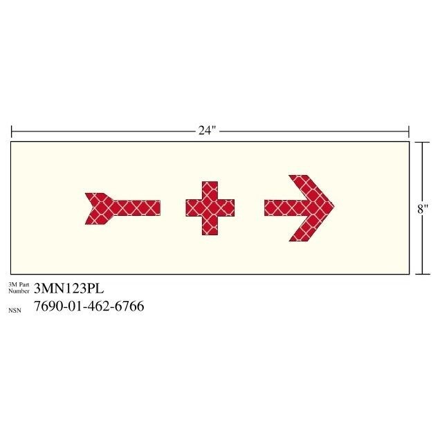 3M 3M 7010317808 Photoluminescent Film Shipboard Sign