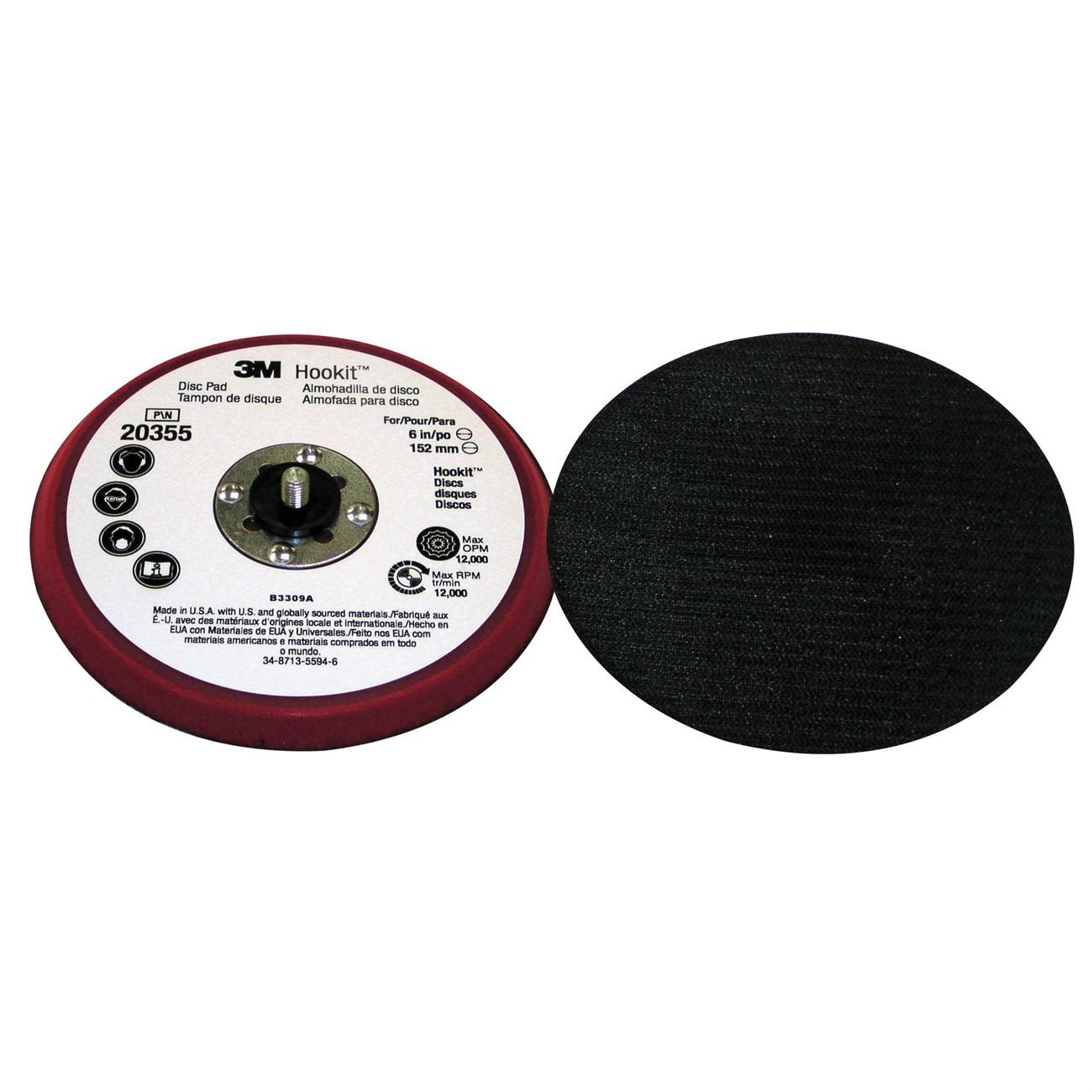 3M 3M 7100052357 Hookit Low Profile Disc Pad 6 in