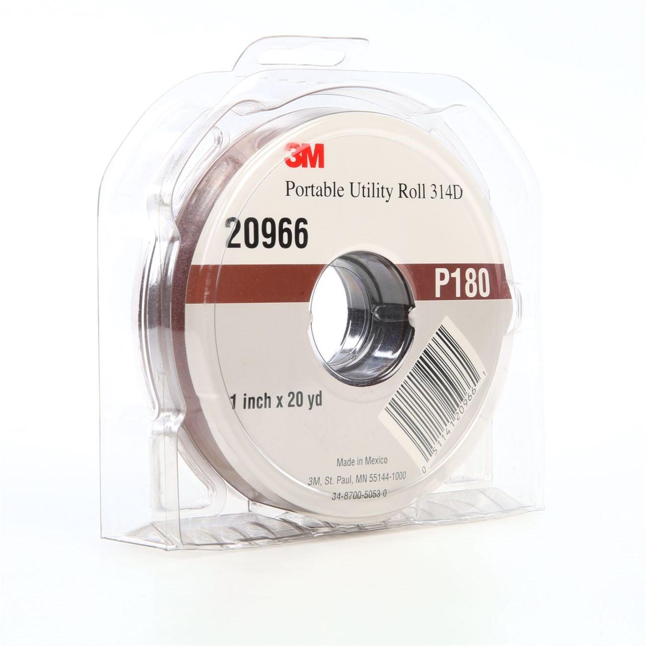 3M 3M 7010326034 Utility Cloth Roll 1in X 20yd P180 J-weight