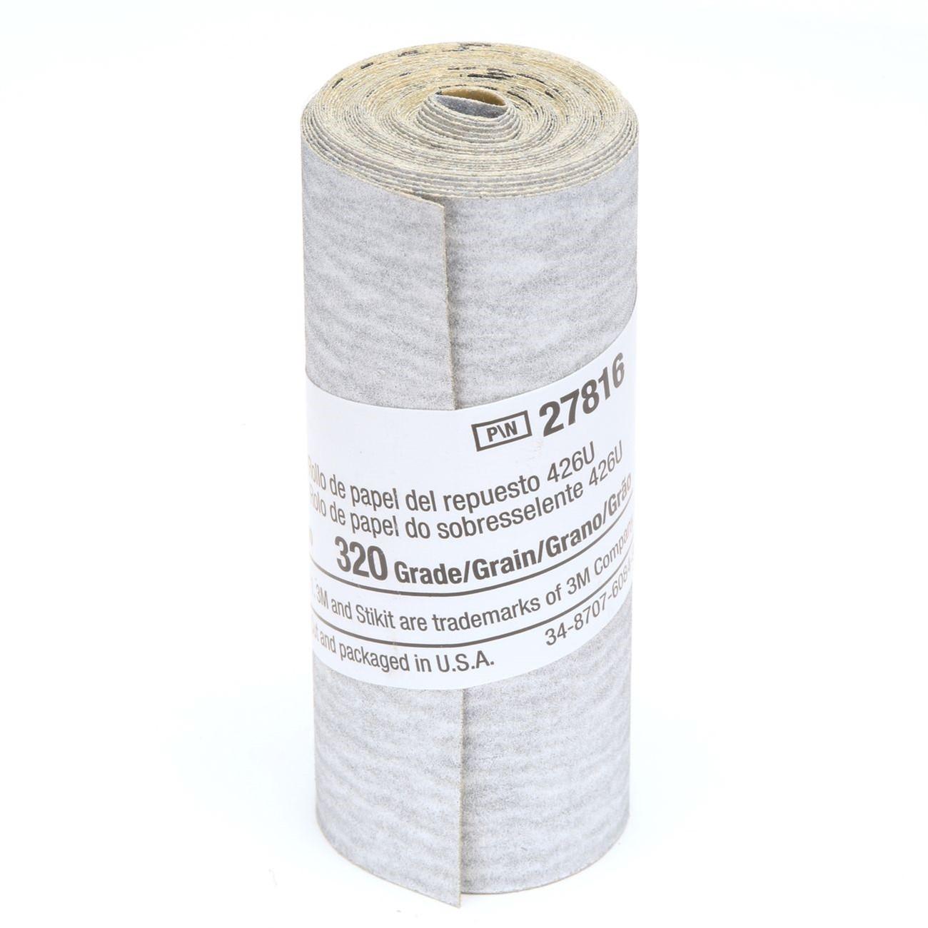 3M 3M 7100143208 Stikit Paper Refill Roll 426U 320 Grit