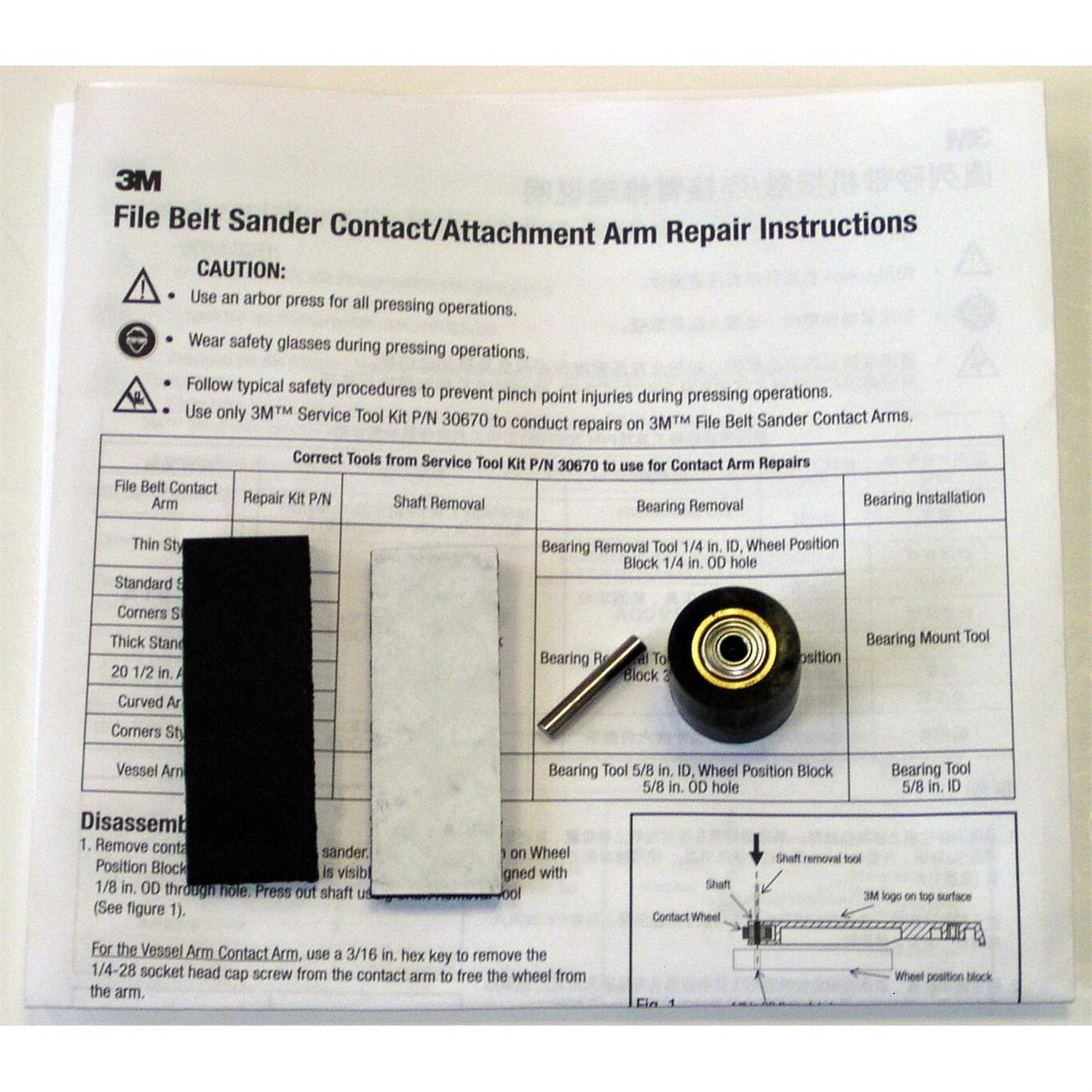 3M 3M 7100089736 File Belt Arm 28373 Repair Kit