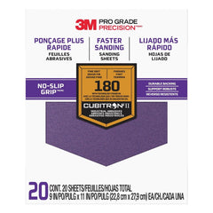 3M 3M 7100149989 Pro Grade Sandpaper 180 Grit 9x11