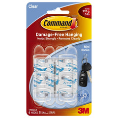 3M 3M 7100135637 Command Clear Mini Hooks