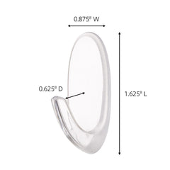 3M 3M 7010377123 Outdoor Medium Clear Window Hook Pack