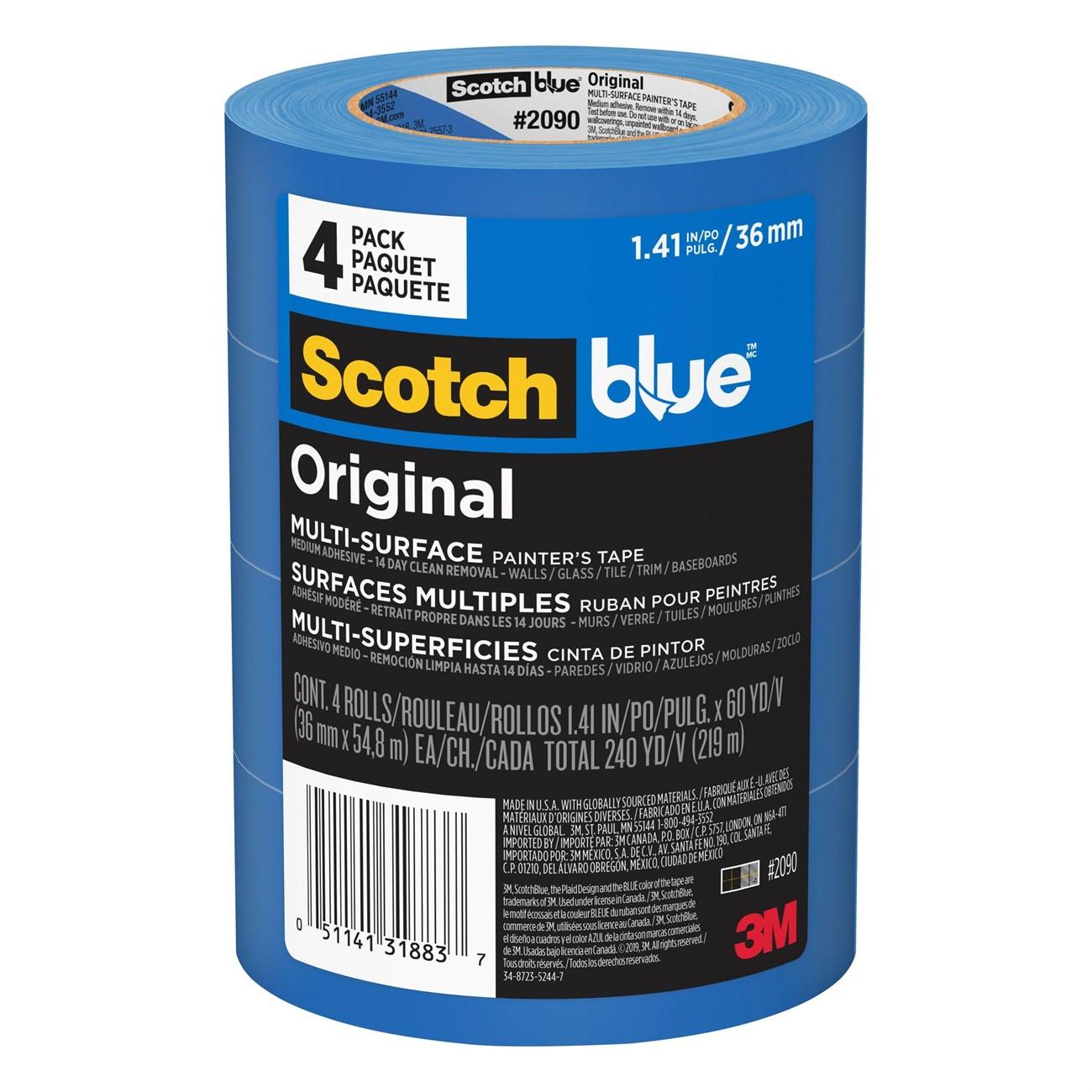 3M 3M 7100188444 Blue Painters Tape 1.41 in X 60 Yd Value Pack