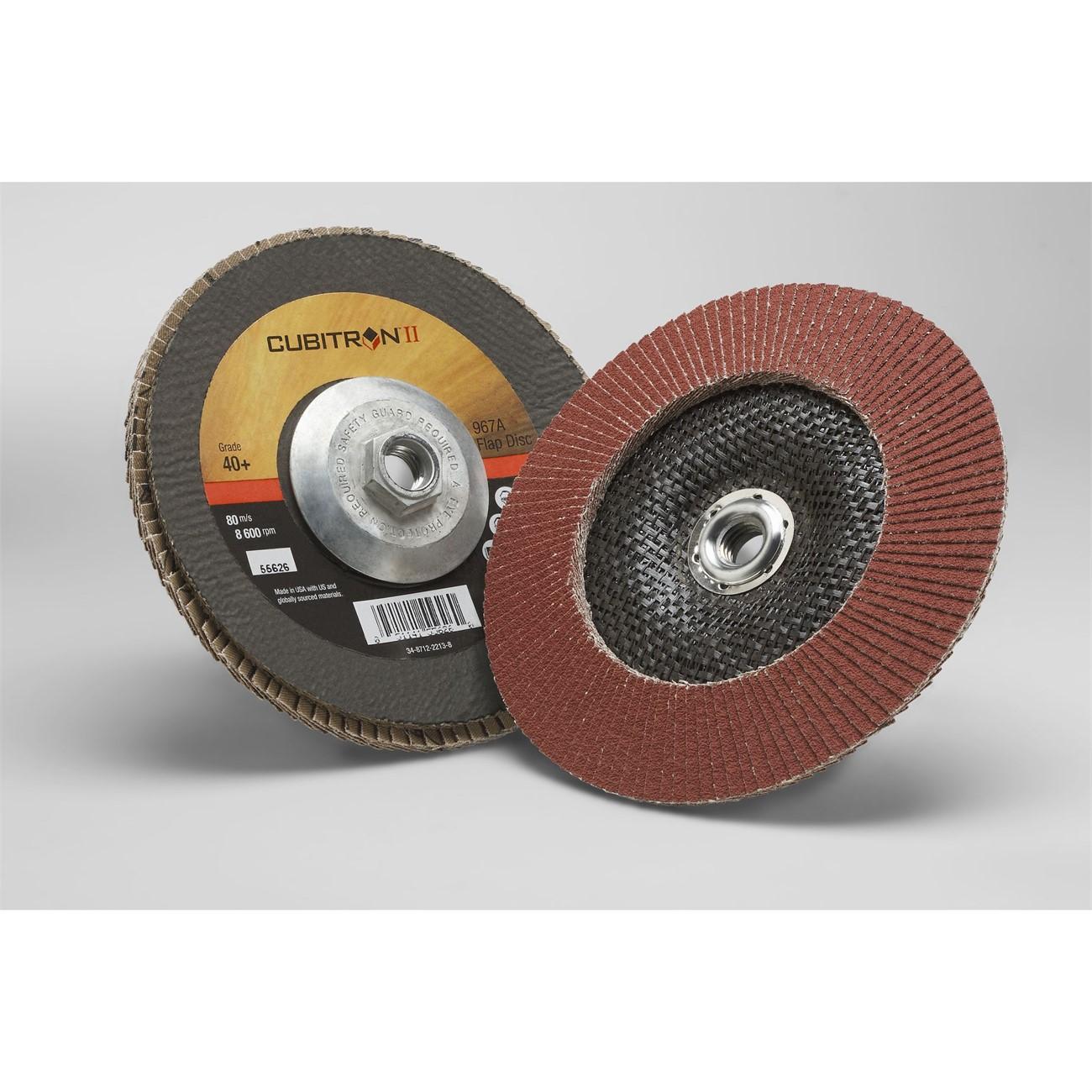 3M 3M 7010363298 Flap Disc 7 Inch 40 Grit Cubitron Ii 967A