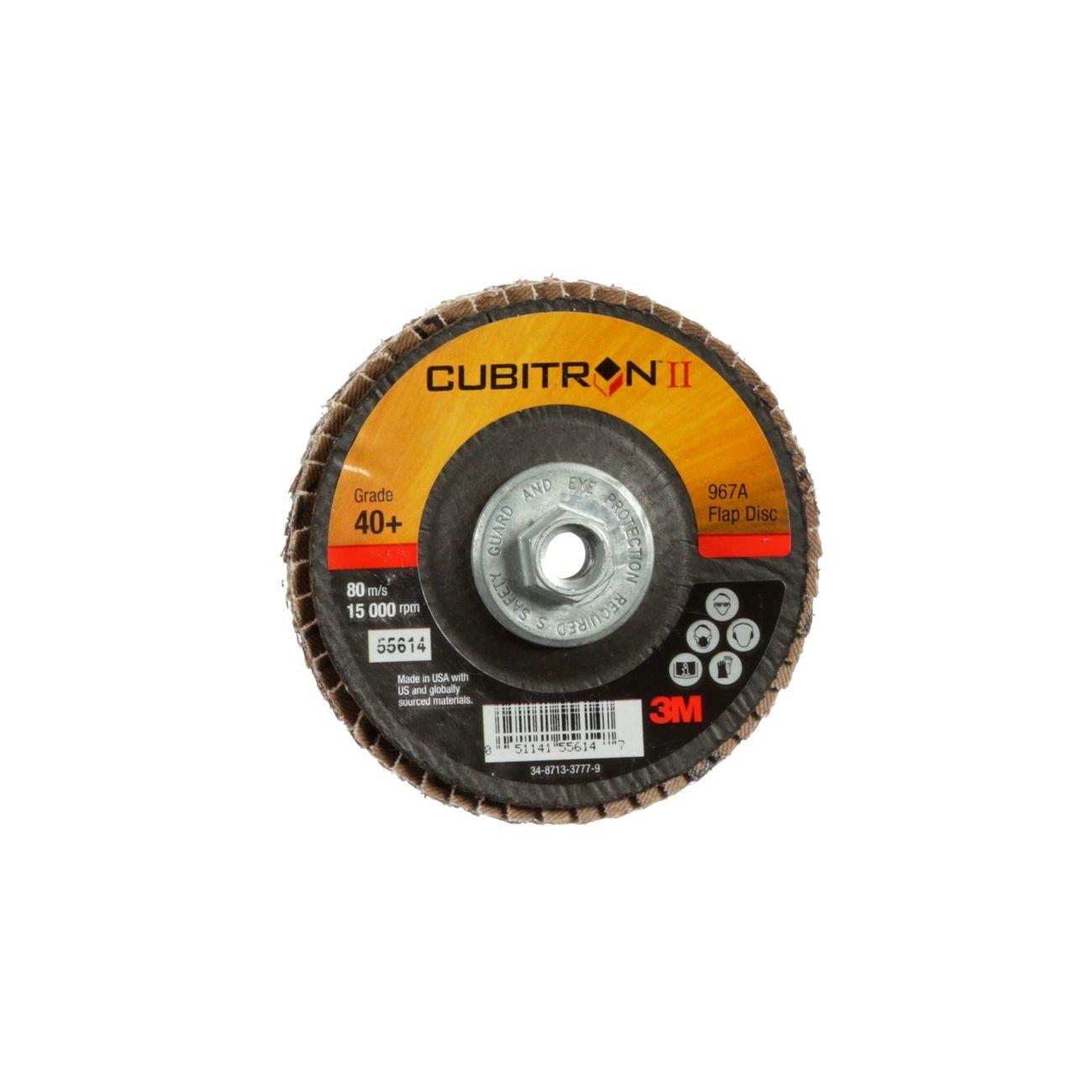 3M 3M 7010327056 Cubitron Ii 967A Flap Disc 40 Grit 4 Inch