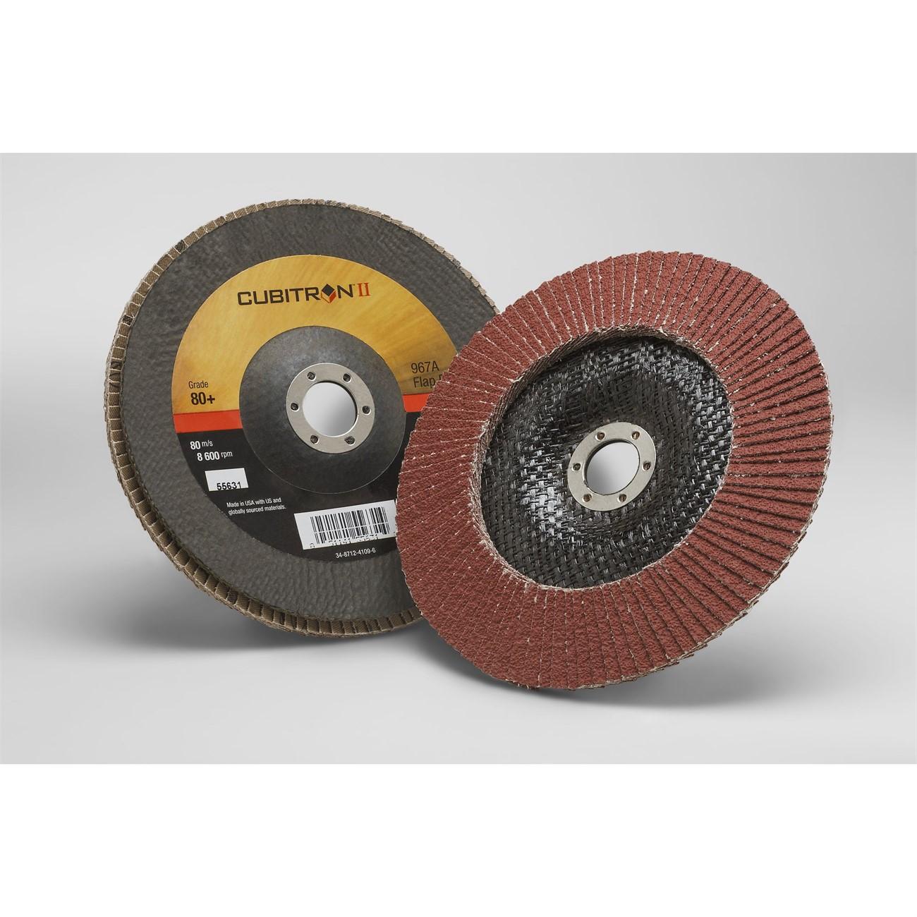 3M 3M 7000148192 Cubitron Ii 967A 7 Inch 80 Grit Flap Disc