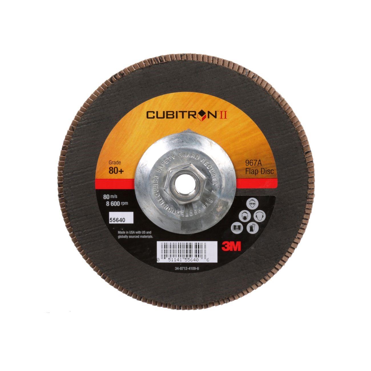 3M 3M 7010327063 Cubitron Ii 967A Flap Disc 7 in 80 Grit