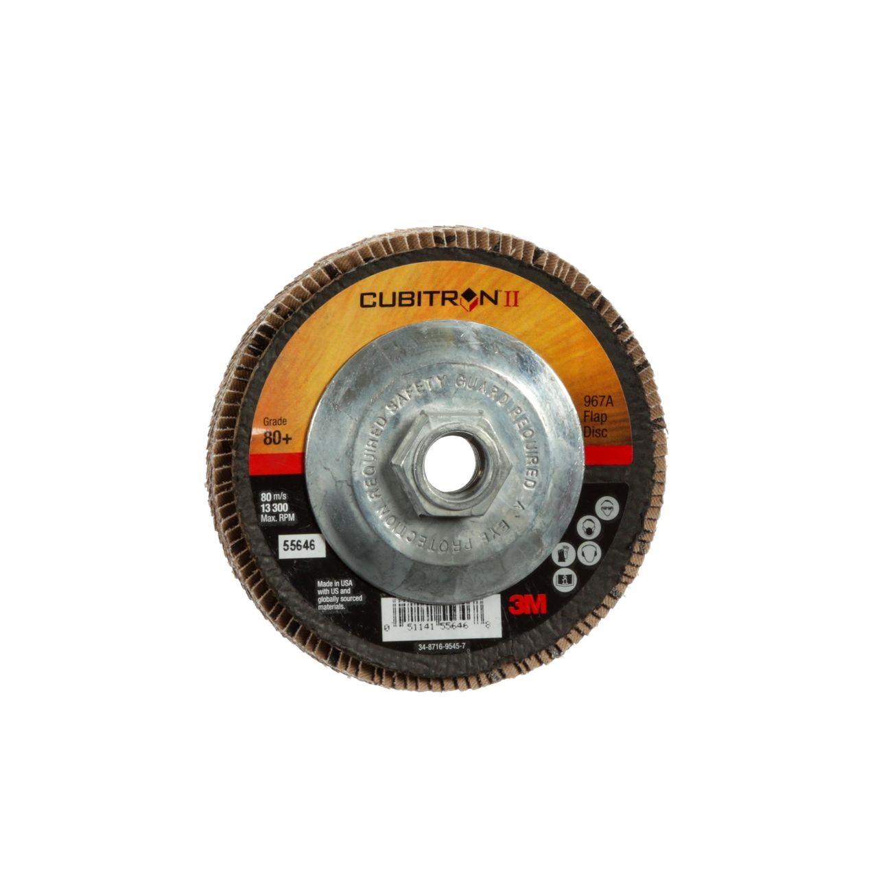 3M 3M 7010363307 Flap Disc 4.5 Inch 80 Grit Type 29
