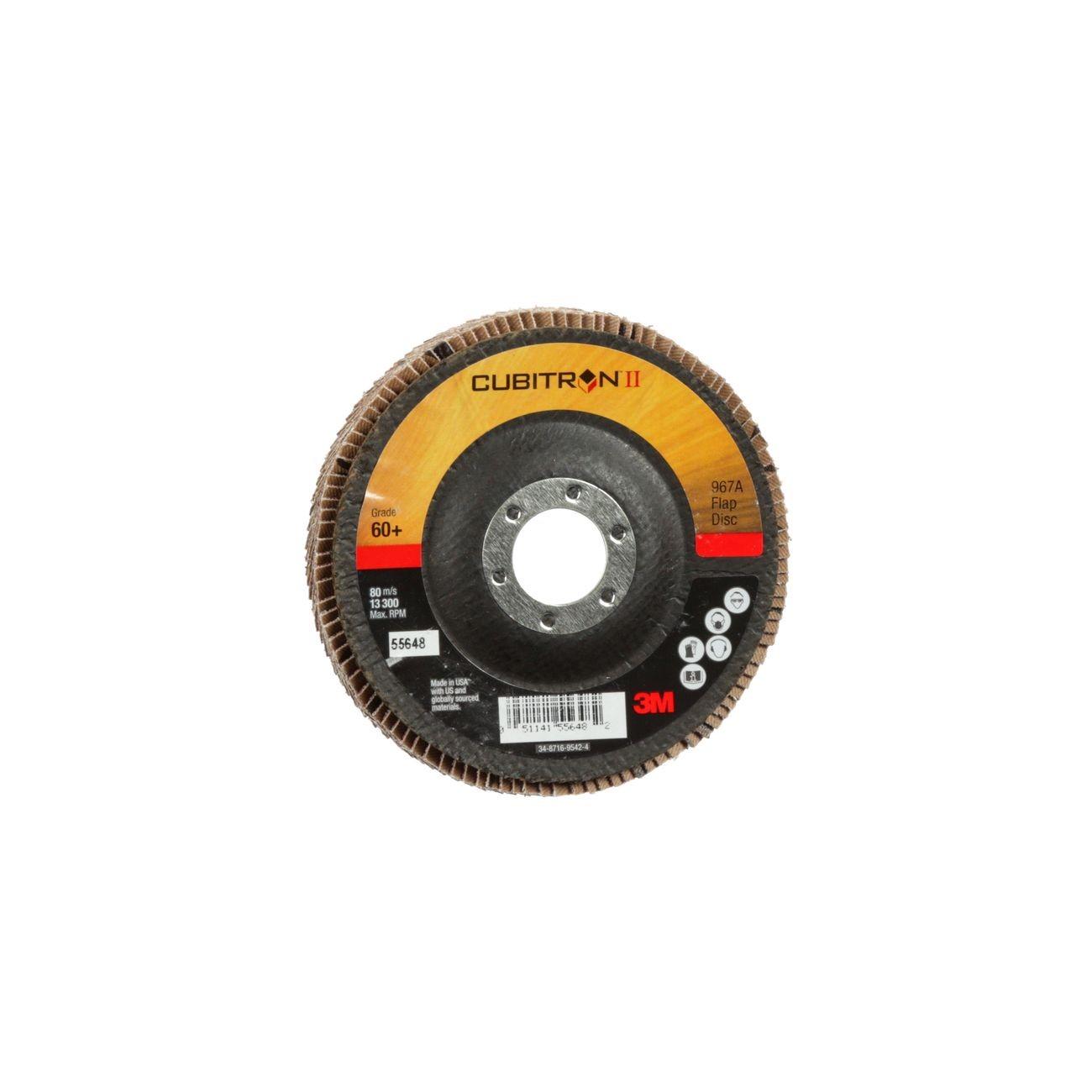 3M 3M 7010292540 Flap Disc 60 Grit 4.5 Inch Type 29 967A