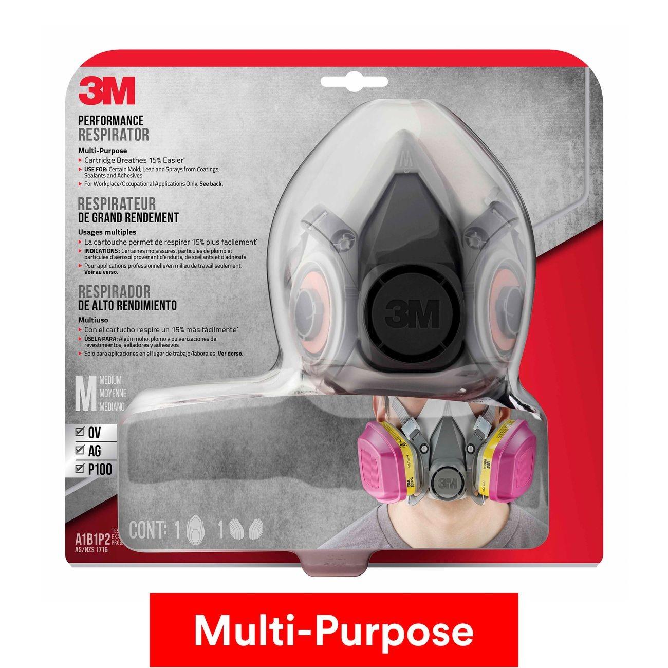 3M 3M 7100156931 Multi-purpose Respirator OV/AG/P100