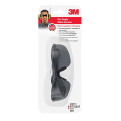 3M 3M 7100166615 Flat Temple Safety Glasses Gray