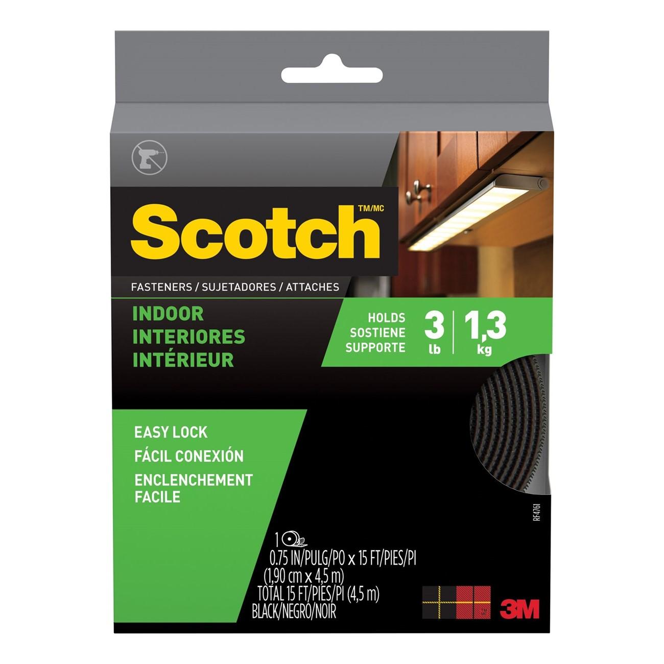 3M 3M 7100104298 Reclosable Fastener Strips Black 1 Set