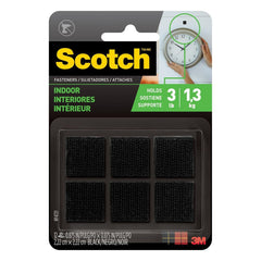 3M 3M 7100110928 Indoor Fasteners 7/8in X 7/8in Black 12 Sets