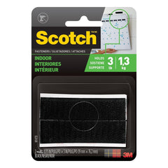 3M 3M 7010377426 Reclosable Indoor Fastener Strips Black 2 Sets